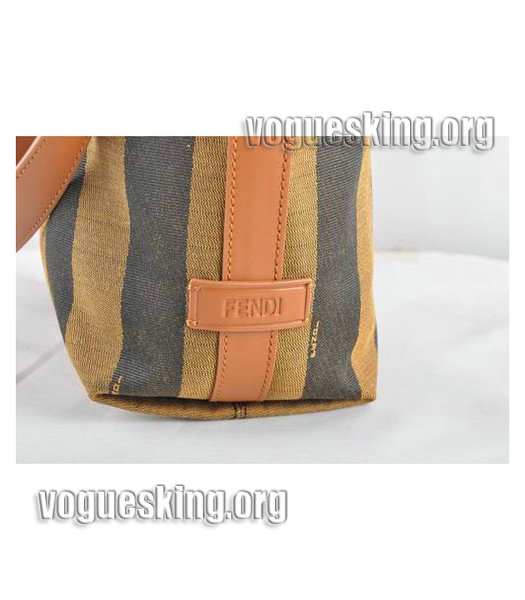 Fendi 2jours Orange Imported Leather Tote Bag-2