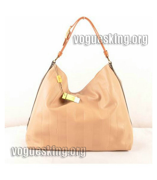 Fendi 2jours Pink Cross Veins Leather With Imported Leather Tote Bag-1