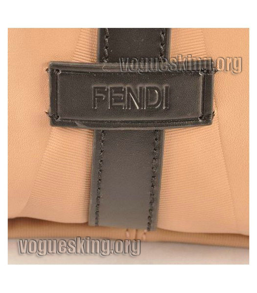 Fendi 2jours Pink Cross Veins Leather With Imported Leather Tote Bag-5