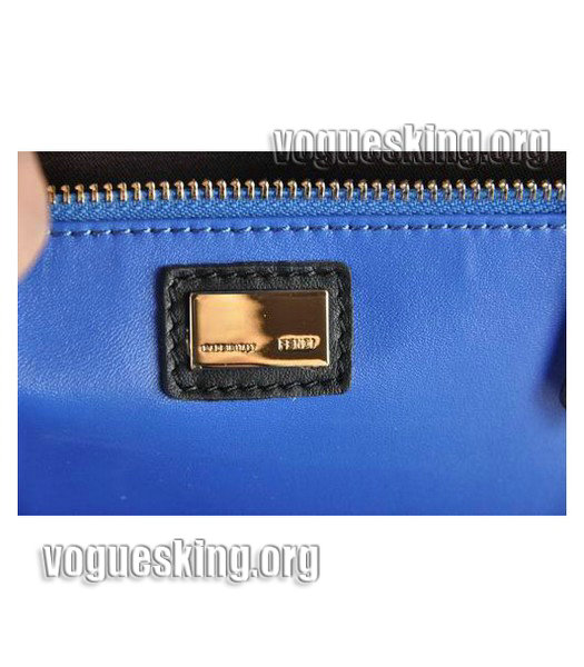 Fendi 2jours Violet Imported Leather Large Tote Bag-5