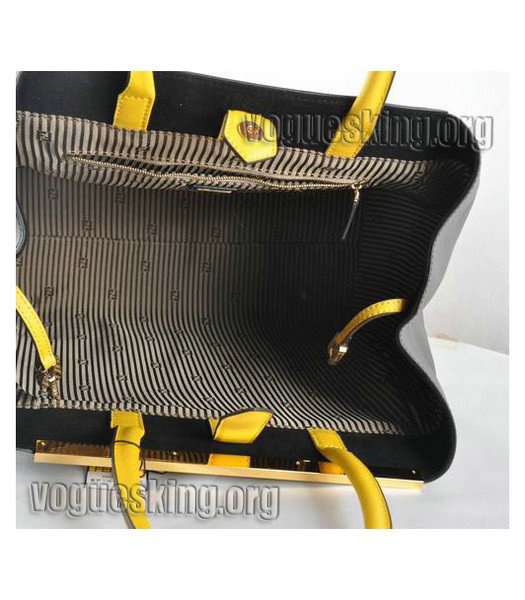 Fendi 2jours Violet Imported Leather Large Tote Bag-6