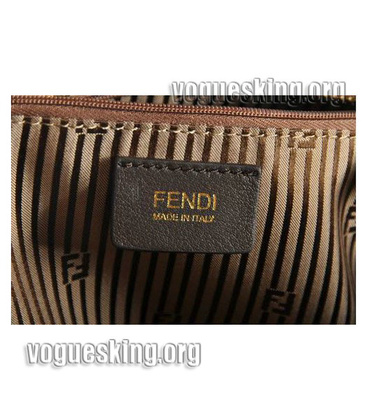 Fendi 2jours White Imported Leather Tote Bag-5