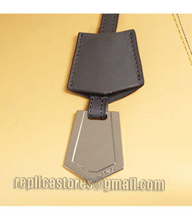 Fendi 3Jours Computer Puzzle Sapphire Grey/Yellow Original Leather Medium Shopping Bag-3