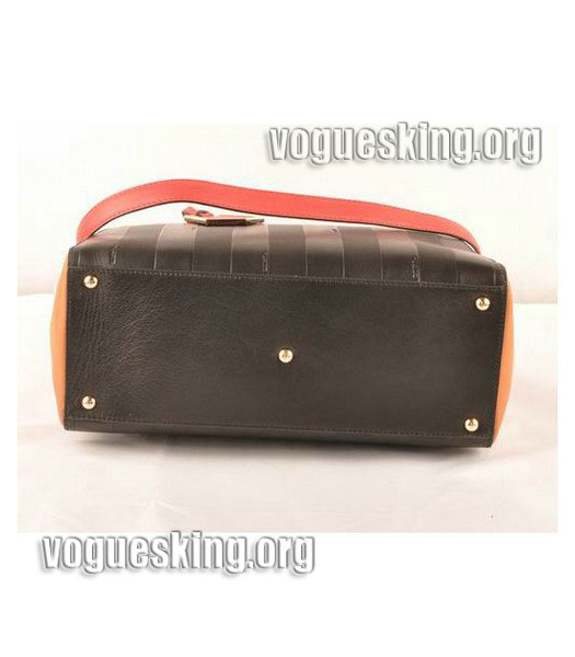 Fendi Accessories Orange Imported Leather Small Shoulder Bag-3