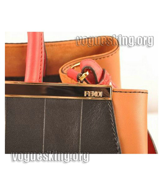 Fendi Accessories Orange Imported Leather Small Shoulder Bag-4