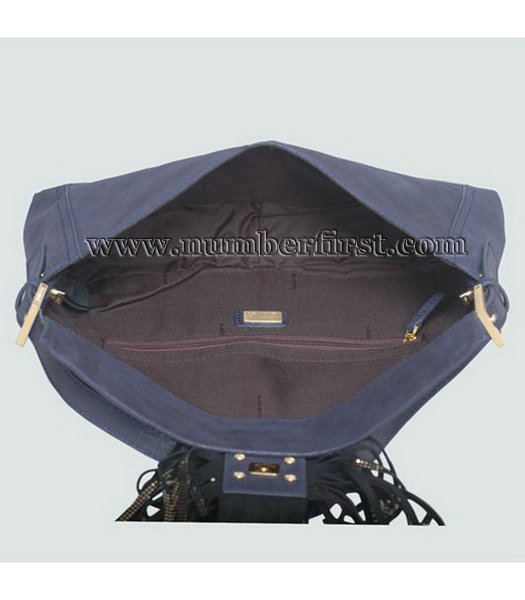 Fendi Baguette Maxi Fringe Bag Black Lambskin-4