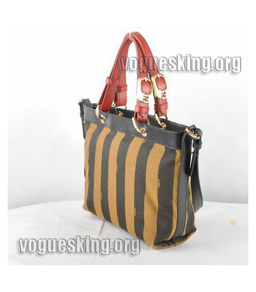 Fendi Big Mamma Grey Imported Leather Handbag-1