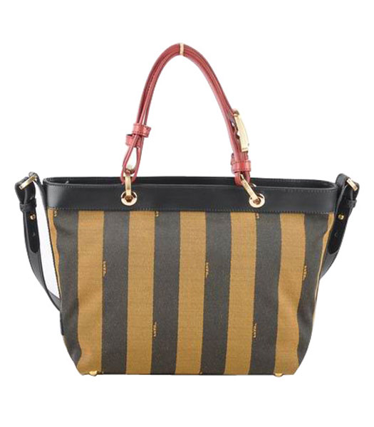 Fendi Big Mamma Grey Imported Leather Handbag