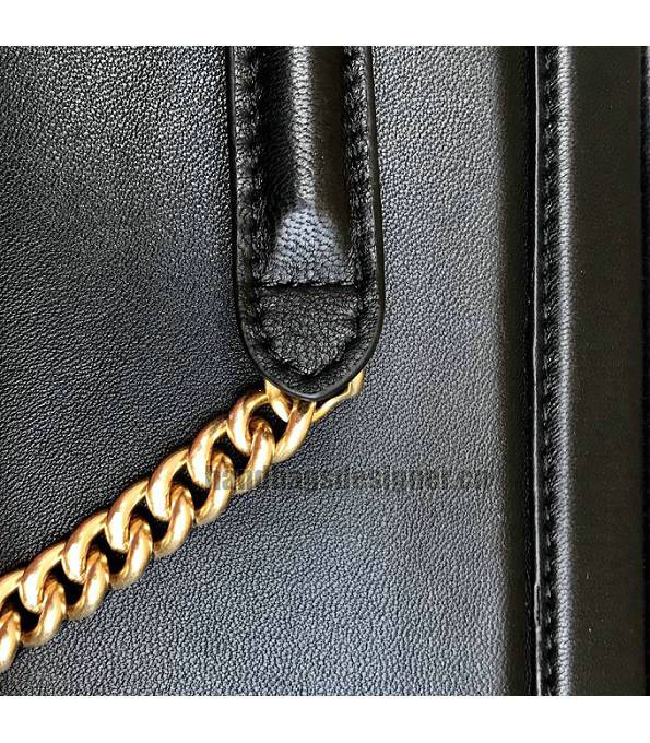 Fendi Black Original Lambskin Leather 27cm Baguette Bag-4