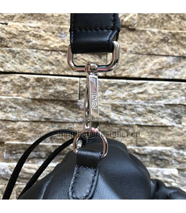 Fendi Black Original Lambskin Leather Pack Medium Pouch-6
