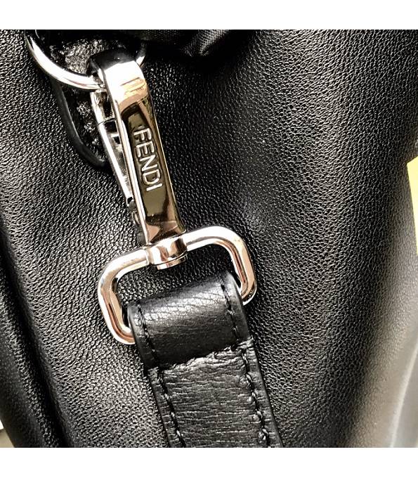 Fendi Black Original Lambskin Leather Pack Small Pouch-5