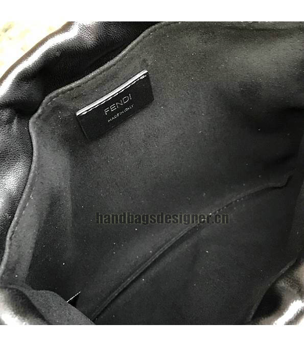 Fendi Black Original Lambskin Leather Pack Small Pouch-6