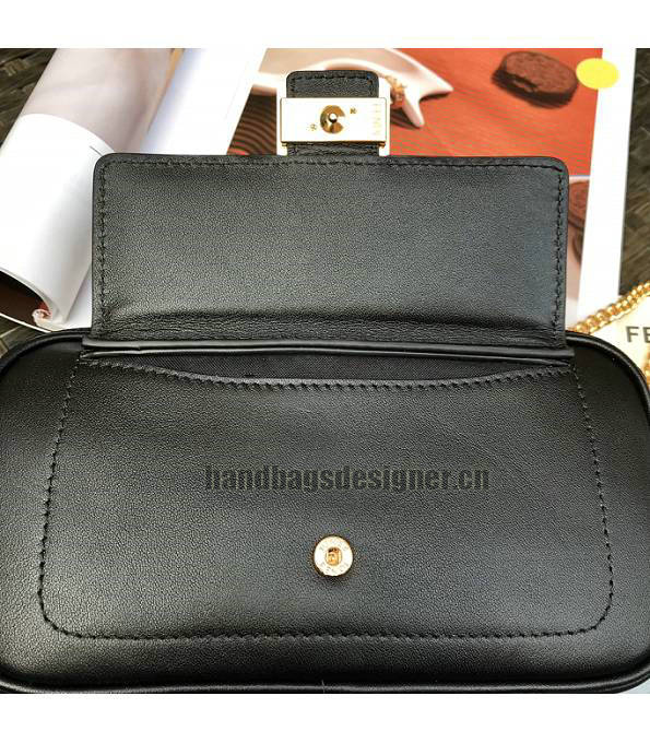 Fendi Black Original Leather Easy 2 Baguette Shoulder Bag-2