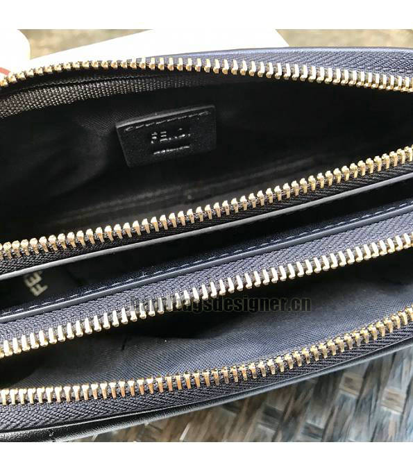 Fendi Black Original Leather Easy 2 Baguette Shoulder Bag-3