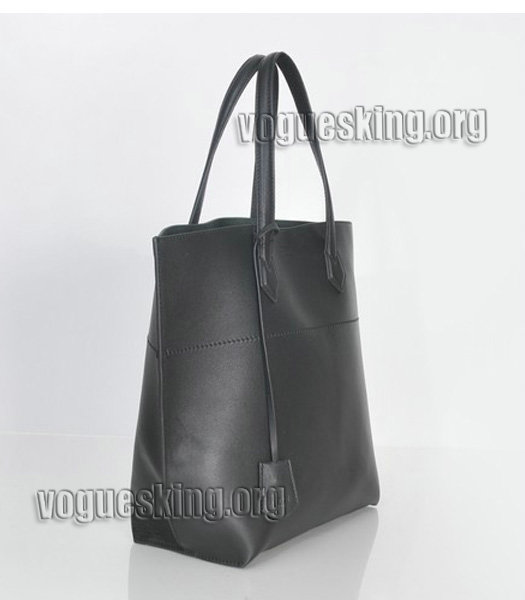Fendi Black Original Leather Shopping Tote Bag-1
