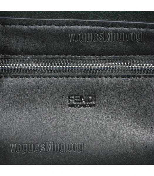 Fendi Black Original Leather Shopping Tote Bag-4