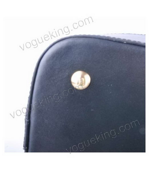 Fendi Black Stripe Leather Tote Bag -3