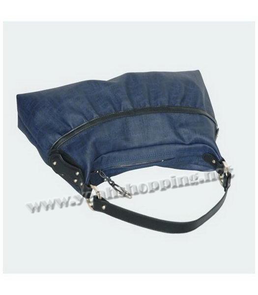 Fendi Blue Waterproof Fabric with Calfskin Trim Bag-3