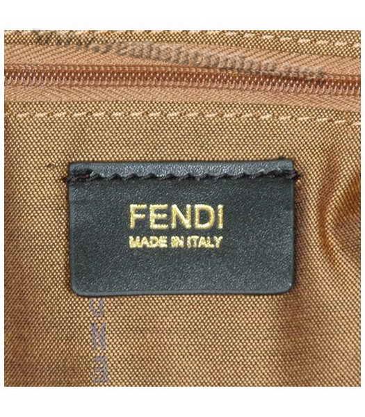 Fendi Blue Waterproof Fabric with Calfskin Trim Bag-5