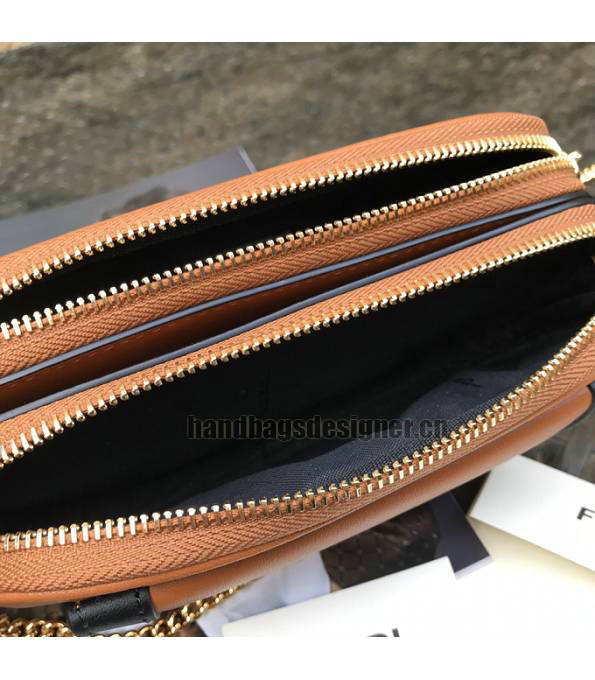 Fendi Brown/Black Original Leather Easy 2 Baguette Shoulder Bag-6