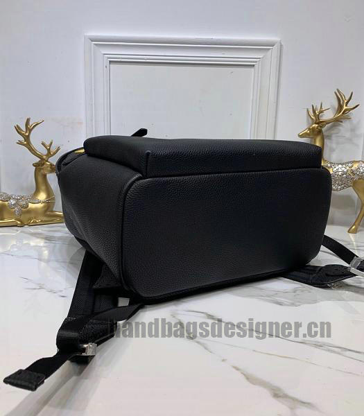 Fendi Bugs Black Imported Togo Litchi Leather Backpack-1