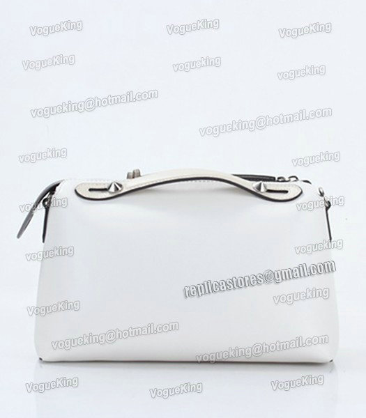 Fendi By The Way Original Leather Small Tote Shoulder Bag WhiteOffwhiteGrey-2