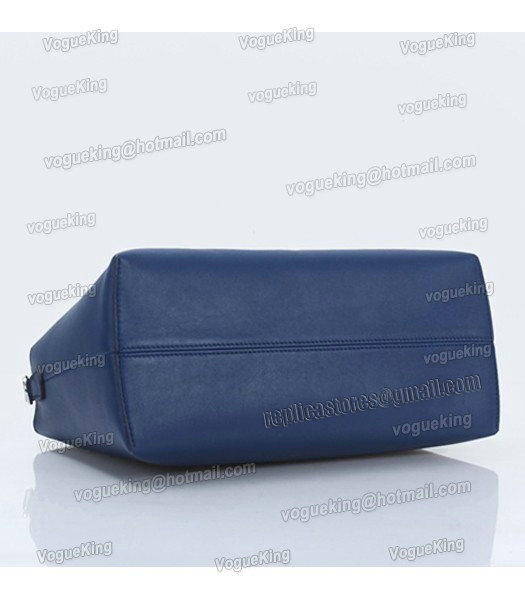 Fendi By The Way Original Leather Tote Shoulder Bag Blue-3