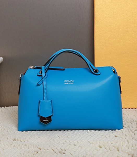 Fendi By The Way Small Shoulder Bag 2356 In Blue Leather