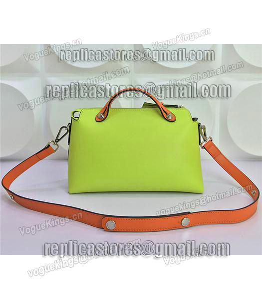Fendi By The Way Small Shoulder Bag 2356 In Green/Orange Leather-2