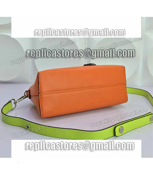 Fendi By The Way Small Shoulder Bag 2356 In Orange/Green Leather-5