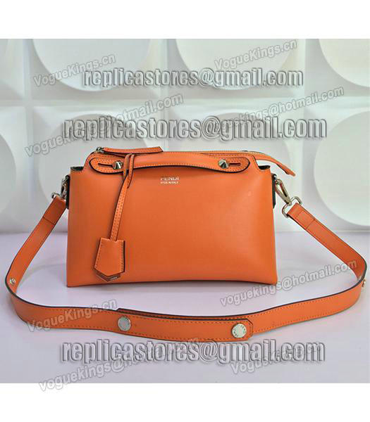 Fendi By The Way Small Shoulder Bag 2356 In Orange Leather-4