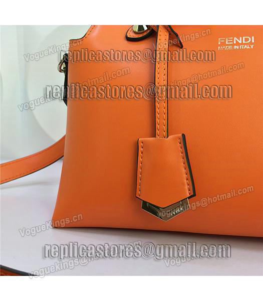 Fendi By The Way Small Shoulder Bag 2356 In Orange Leather-6