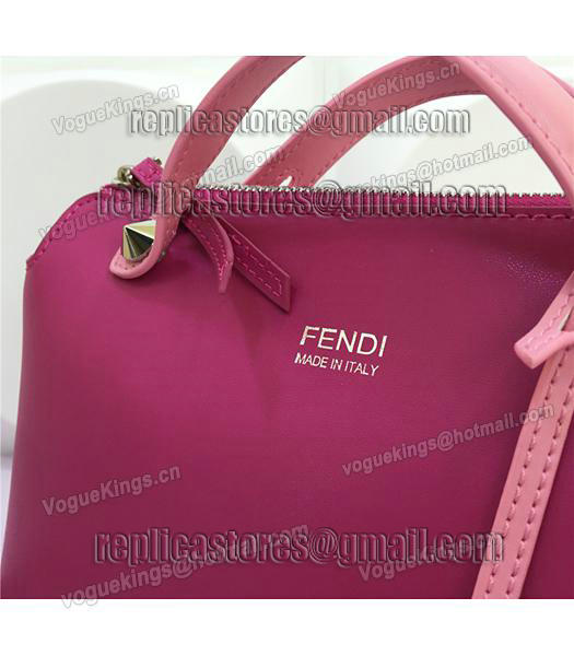 Fendi By The Way Small Shoulder Bag 2356 In Plum Red/Pink Leather-6