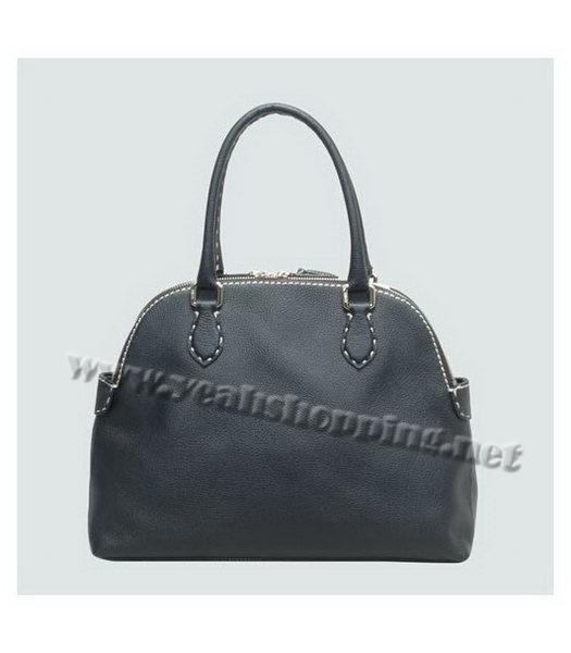 Fendi Calfskin Leather Tote Bag Black-2