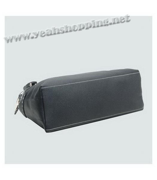 Fendi Calfskin Leather Tote Bag Black-3