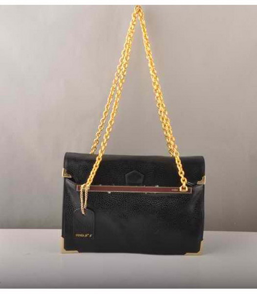 Fendi Chain Shoulder Bag in Black