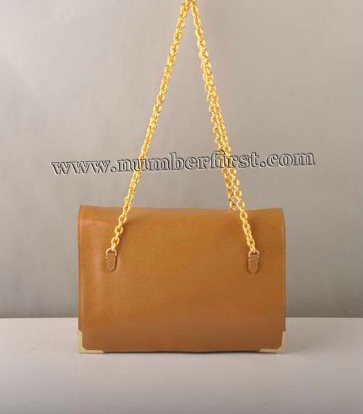 Fendi Chain Shoulder Bag in Earth Yellow-1