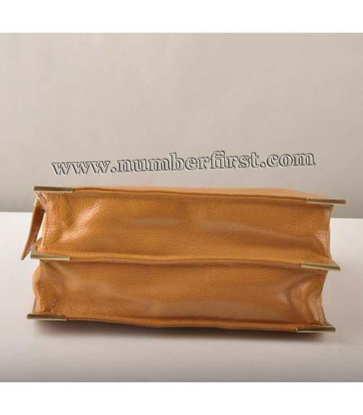 Fendi Chain Shoulder Bag in Earth Yellow-3