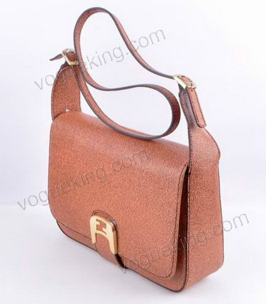 Fendi Chameleon Medium Saddle Messenger Bag With Coffee Caviar Leather-1