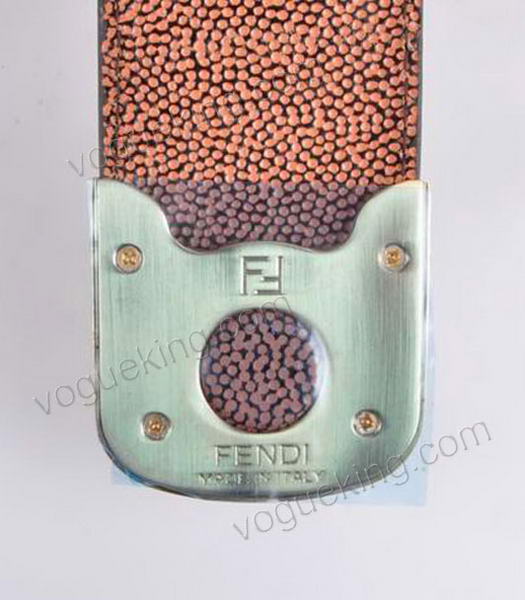 Fendi Chameleon Medium Saddle Messenger Bag With Coffee Caviar Leather-5