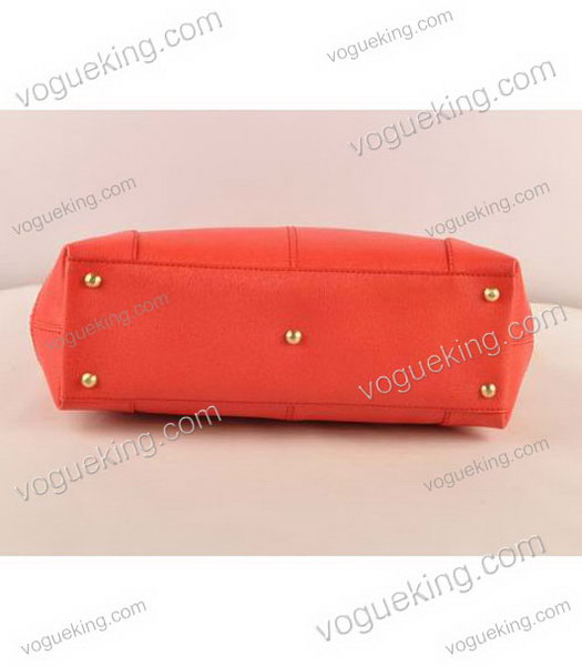 Fendi Chameleon Red Calfskin Leather Tote Bag-3