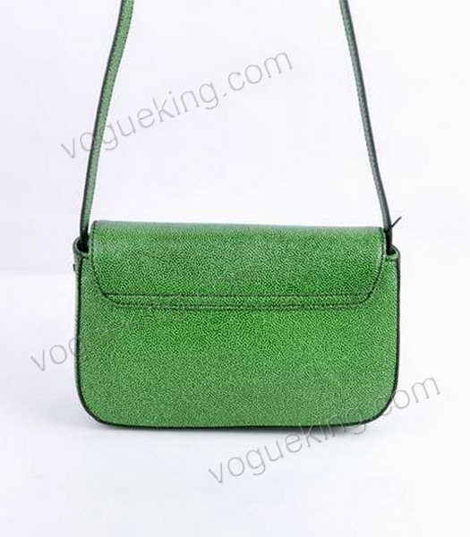 Fendi Chameleon Small Saddle Messenger Bag With Green Caviar Leather-2