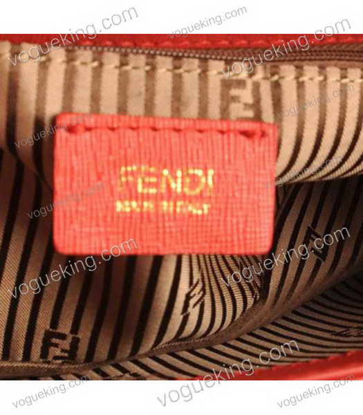 Fendi Chameleon Small Saddle Messenger Bag With Red Calfskin Leather-6