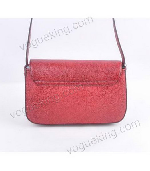 Fendi Chameleon Small Saddle Messenger Bag With Red Caviar Leather-2