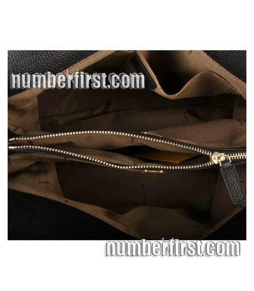 Fendi Chef Chain Black Calfskin Leather Tote Bag-5