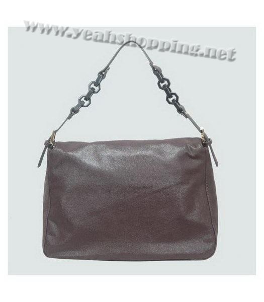 Fendi Coffee Leather Shoulder Bag-2
