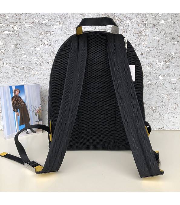 Fendi Corner Bugs Black Nylon With Original Leather Backpack-1