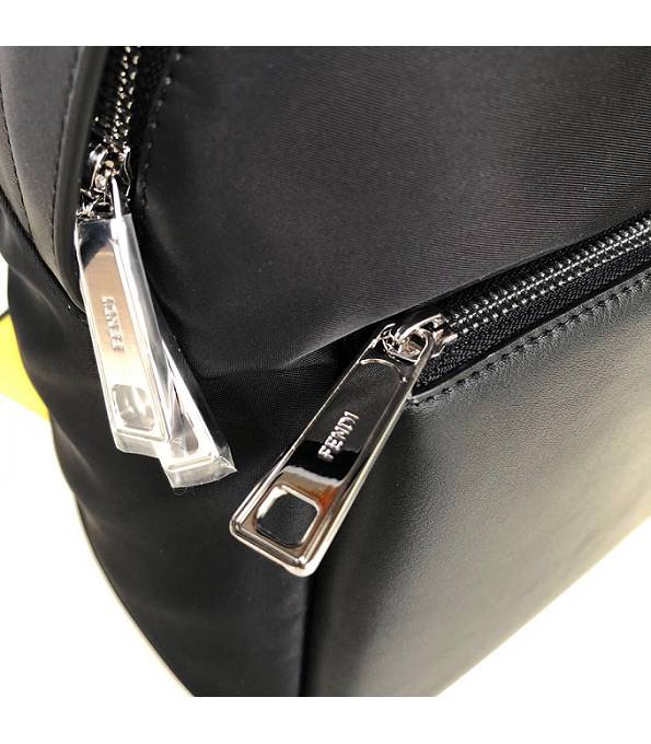 Fendi Corner Bugs Black Nylon With Original Leather Backpack-6