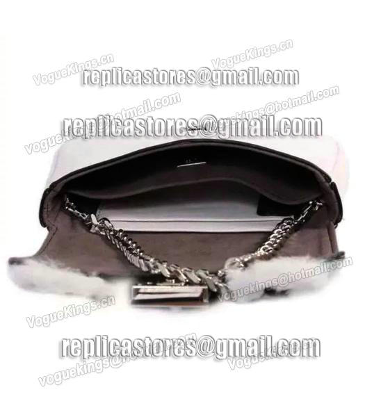 Fendi Fashion Lambskin Leather Little Birds Shoulder Bag White-2