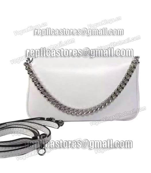 Fendi Fashion Lambskin Leather Little Birds Shoulder Bag White-4
